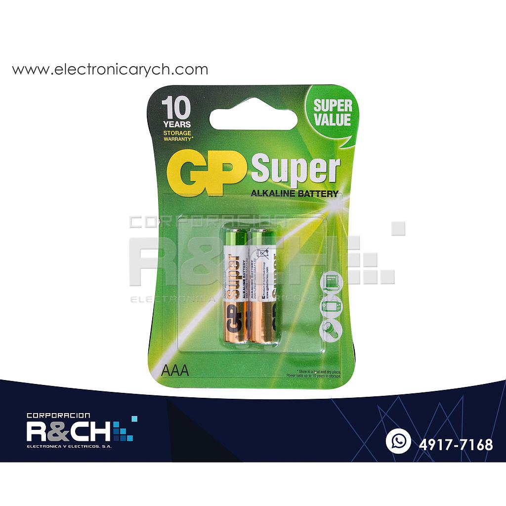 BT-3AX2M Bateria Super Alkalina AAAx2 pcs GP