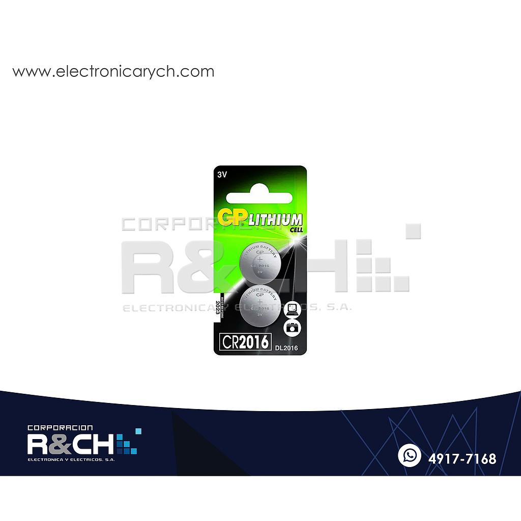 BT-CR2016 Bateria CR2016 3V Lithium GP