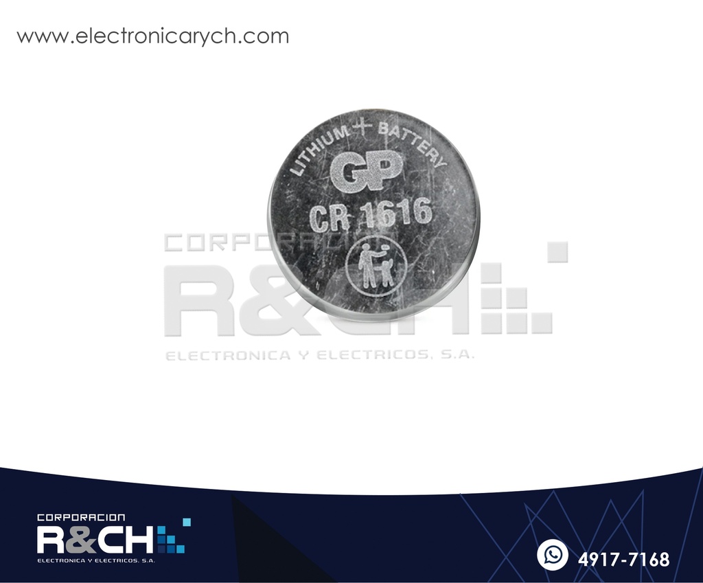 BT-CR1616 BaterIa alcalina tipo Boton 3V CR1616