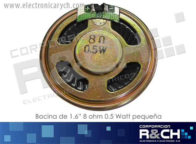 BC-1605 bocina 1.6" 8ohm 0.5 watt pequeña