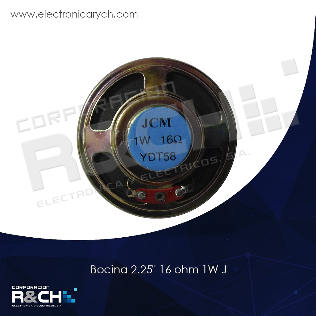 BC-YD58/116 bocina 2.25" 16 ohm 1W J