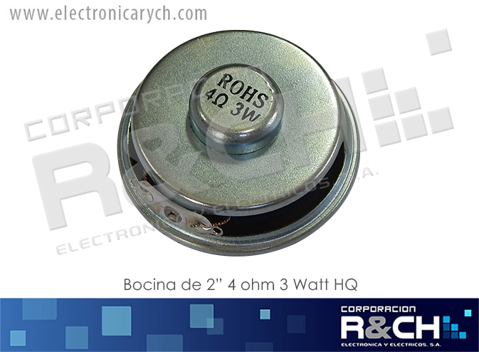 BC-43 bocina 2" 4 ohm 3watt  HQ