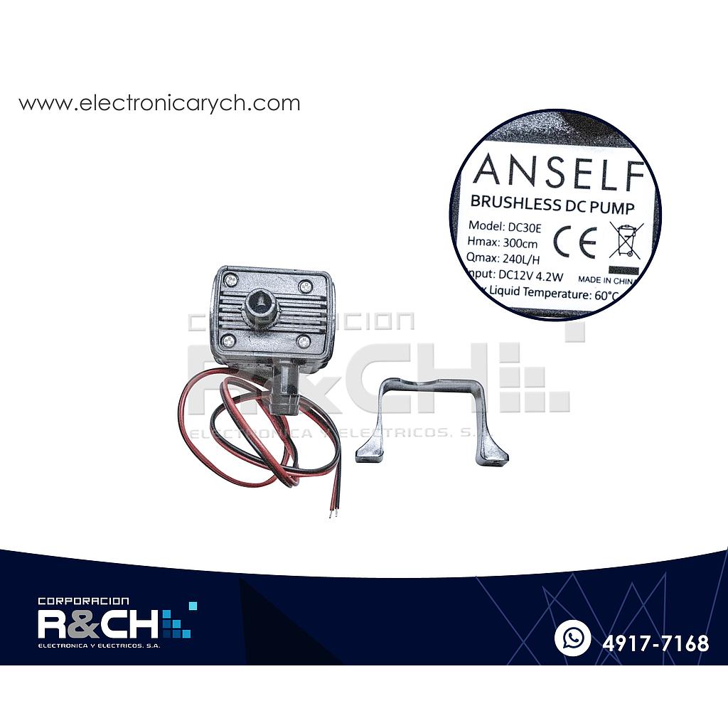 BB12 Bomba de agua 12V 240L/H 4.2W para acuario Hmax=3m