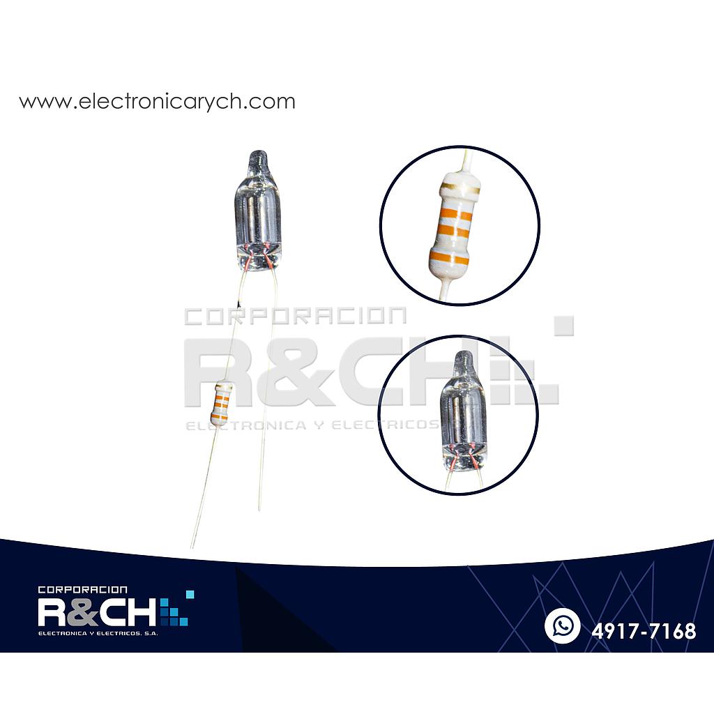 BM-471P bombilla 110V neon c/resistencia T6x16mm