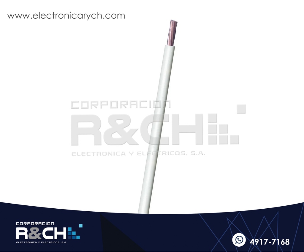 CB-12B Cable 12 Blanco THHN