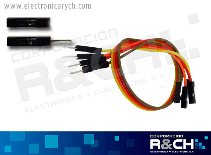 CB20MF4 Cable Dupont 20cm Macho Hembra 4 unidades