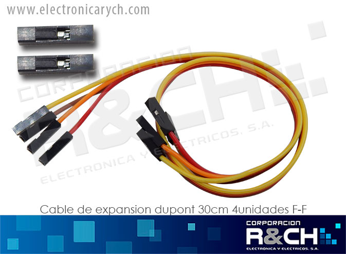 CB-30FF cable de expansion dupont 30cm 4unidades F-F