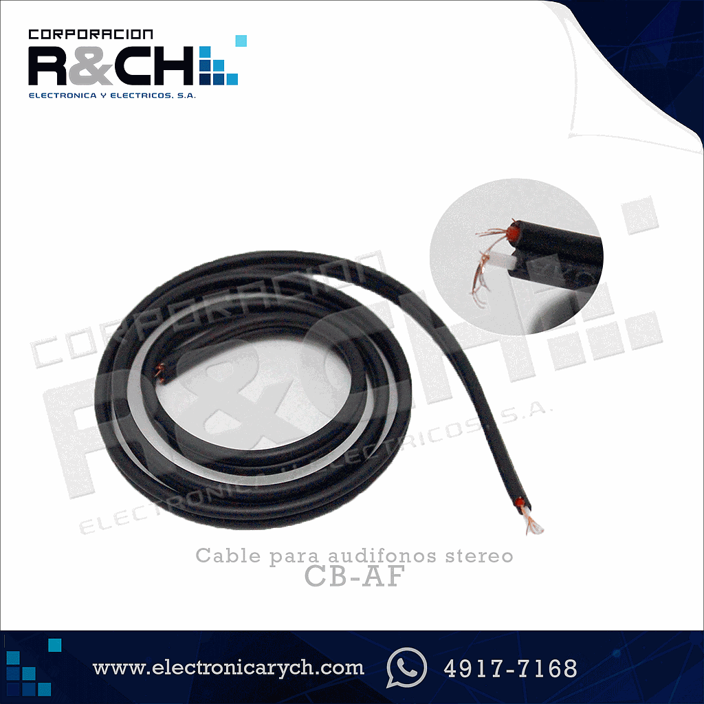 CB-AF cable para audifonos stereo