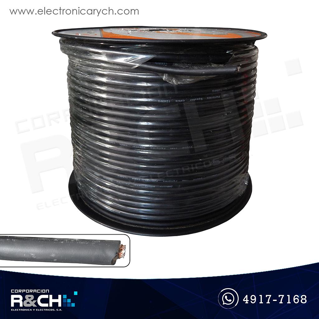 CB-12S Cable para micrófono No. 2x12 aislaldo negro