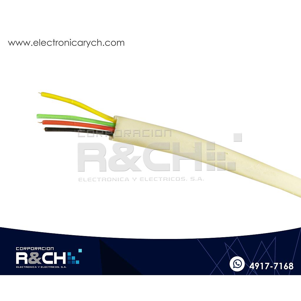 CB-TF4 cable para telefono 4 conductores plano-metro