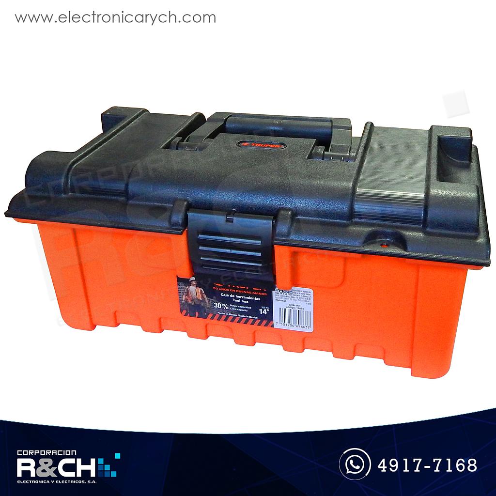 19854 Caja de herramienta 14", naranja truper
