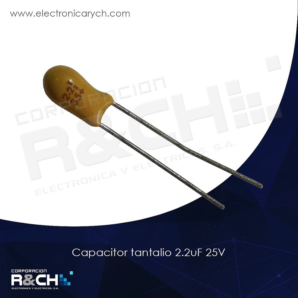 CT-2.2U/25 Capacitor Tantalio 2.2uF 25V