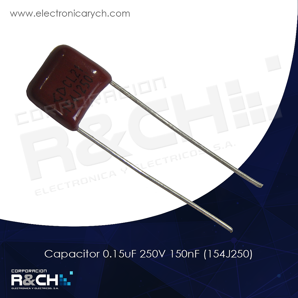 CP-0.15U/250 capacitor 0.15uF 250V 150nF(154J250)