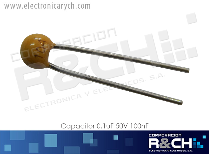 CC-0.1U/50 capacitor 0.1uF 50V 100nF