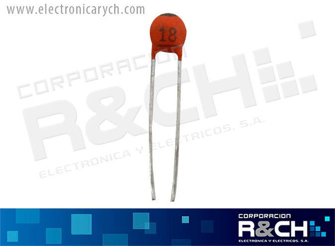CC-18P/50 capacitor 18pF 50V (18P)