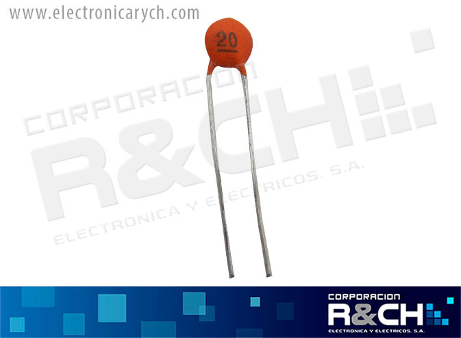 CC-20P/50 Capacitor Ceramico 20pF 50V