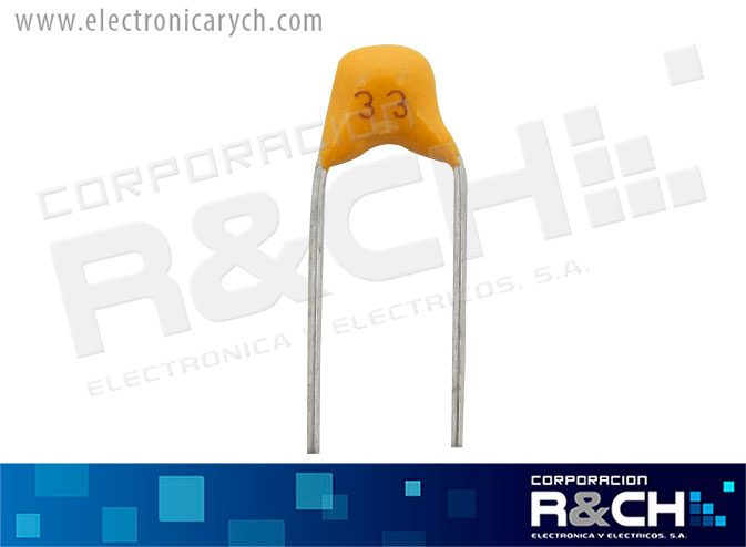 CC-33P/50 capacitor 33pF 50V