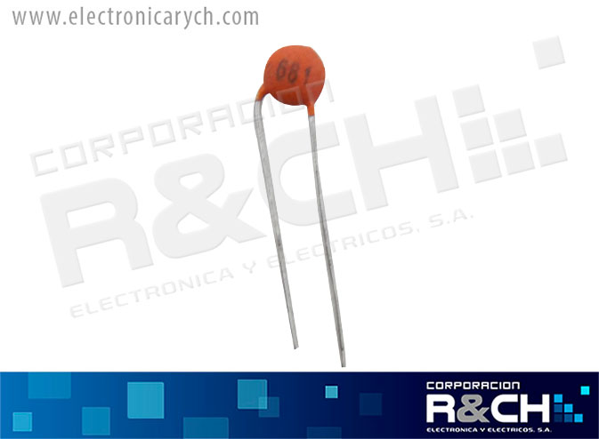 CC-680P/50 capacitor 680pF 50V
