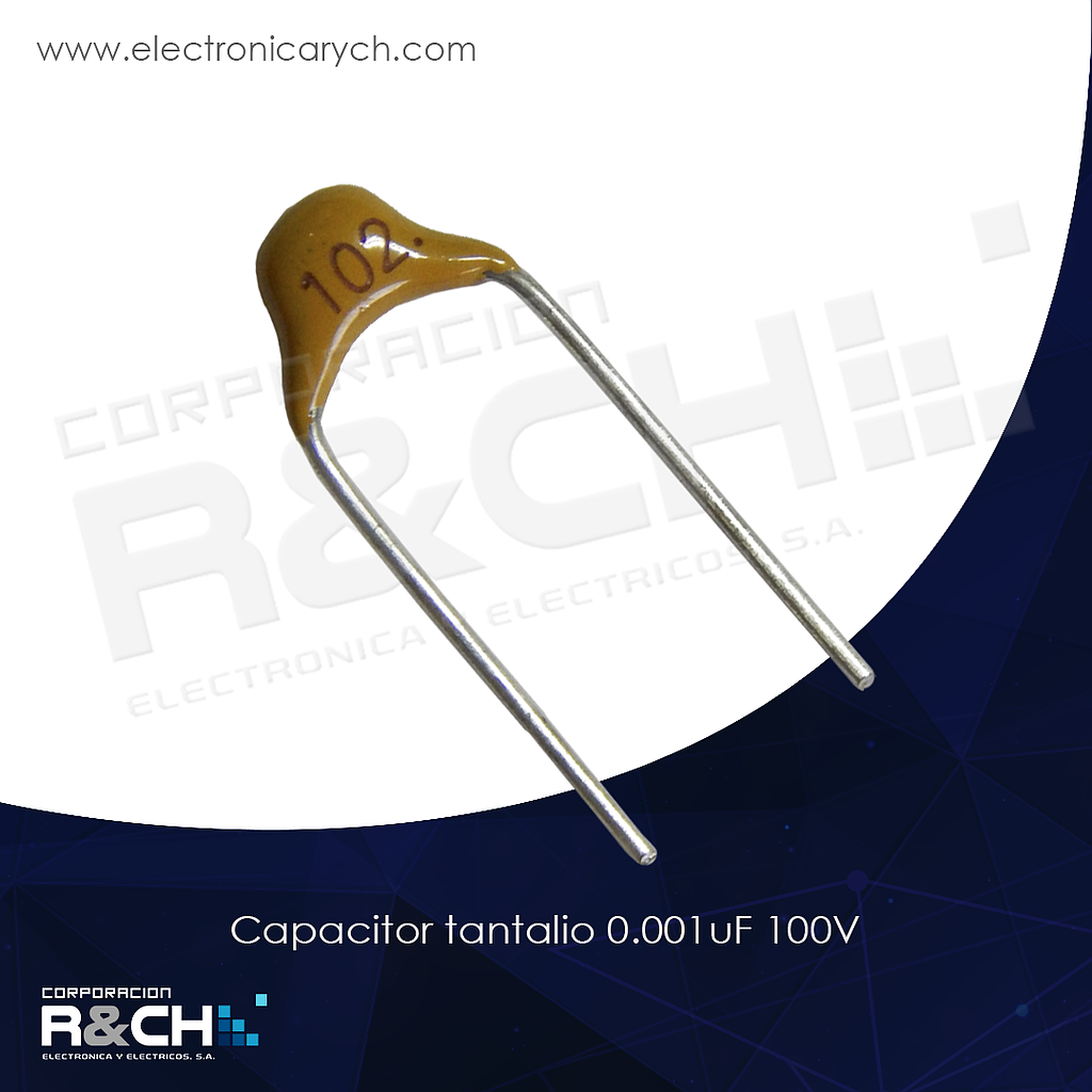 CT-0.001U/100 capacitor tantalio 0.001uF 100V
