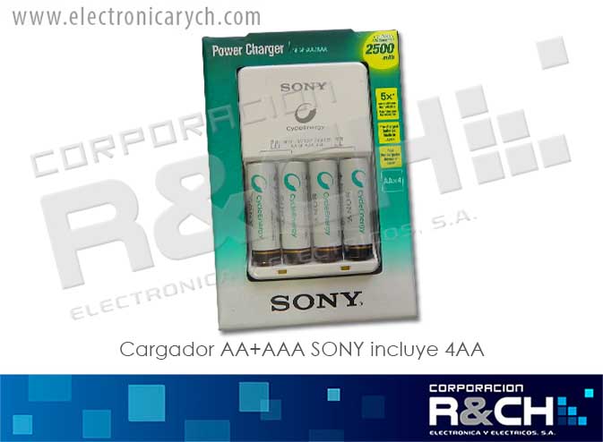 BT-34HH4KN cargador AA+AAA SONY incluye 4AA