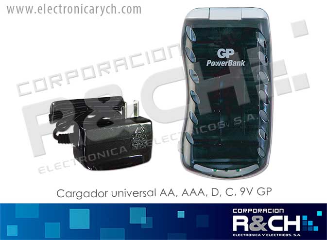 BT-19023 cargador universal AA, AAA, D, C, 9V GP