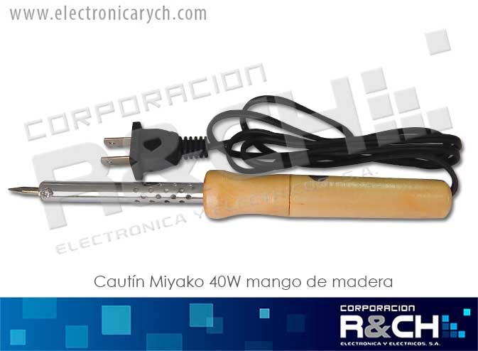 CT-74B40 cautin Miyako 40W mango de madera