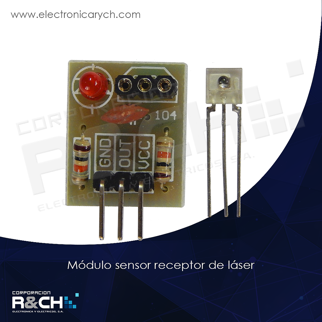 MD-LZR módulo sensor receptor de laser