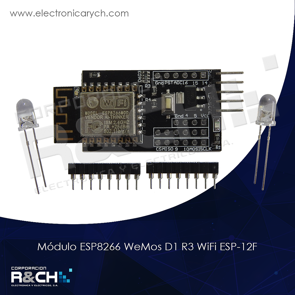 MD-ESP-12F Módulo ESP8266 WeMos D1 R3 WiFi ESP-12F