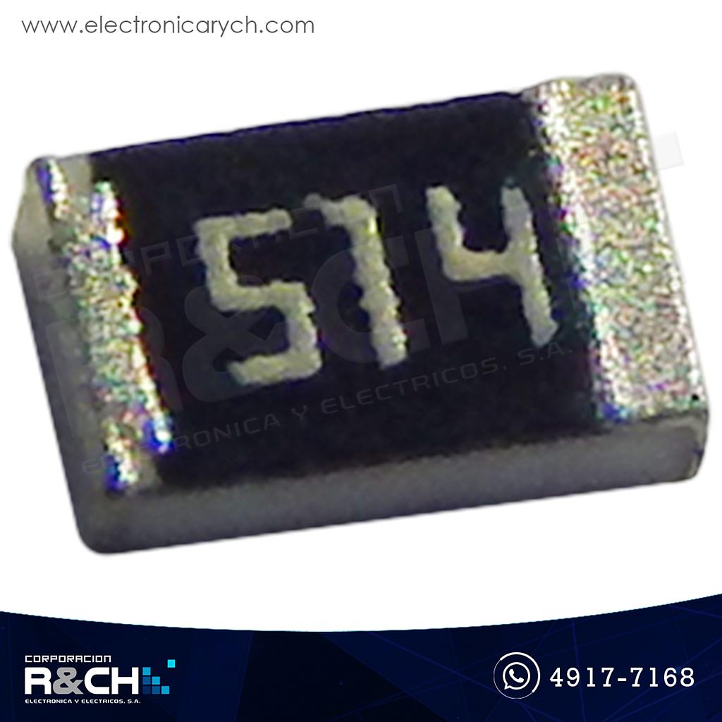 R0805-510K Resistencia 510K ohm 1/8W SMD