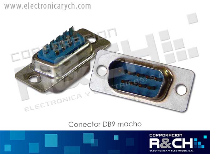 CN-DB9M conector DB9 macho