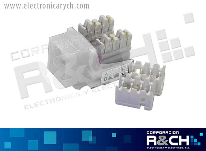JC-RJ45W conector RJ45 5E blanco