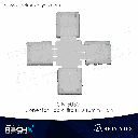 CN-5050T conector T para tira LED 10mm 4 pin