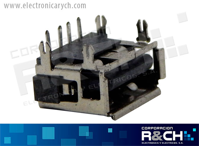 CN-100H conector USB tipo A hembra horizontal