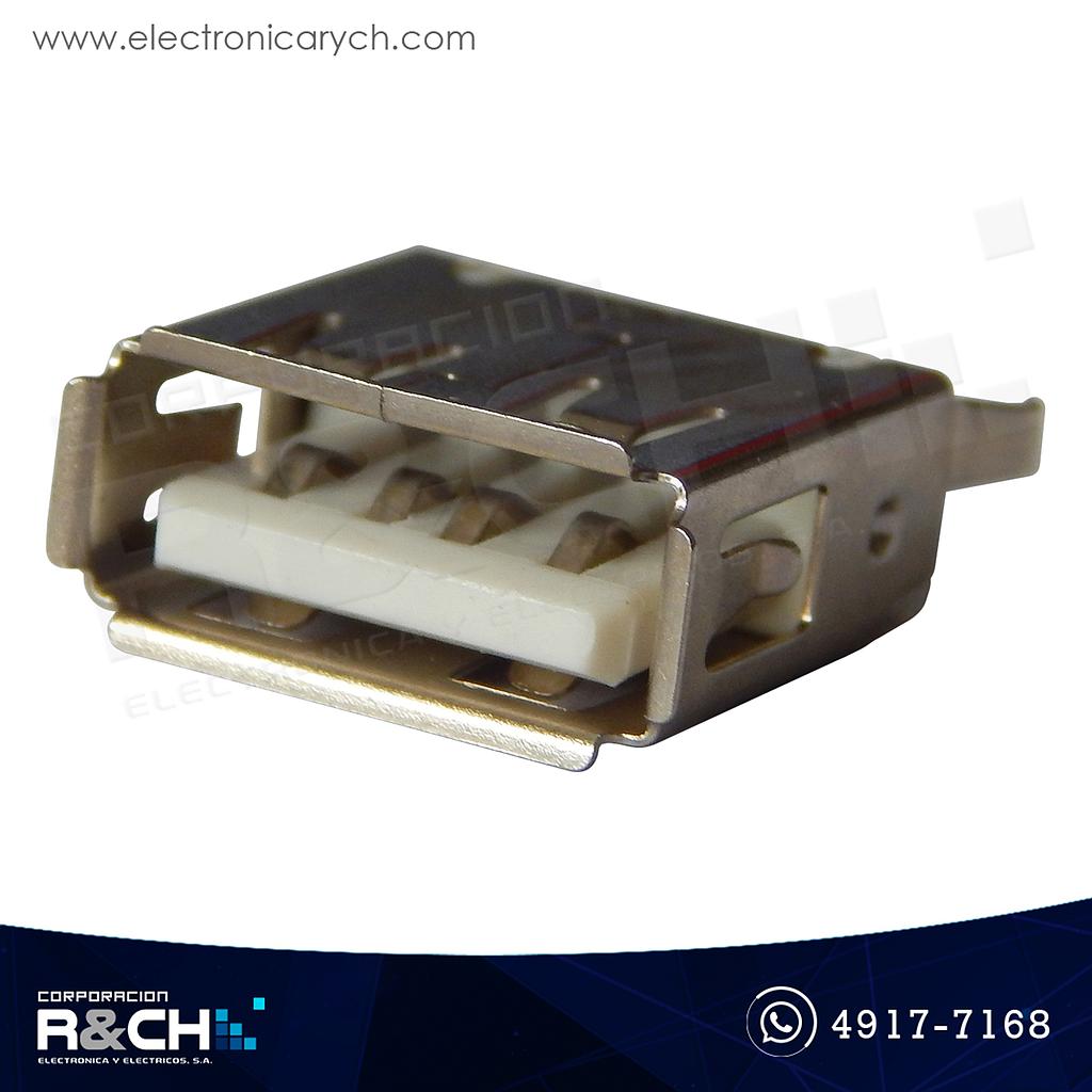 CN-100V Conector USB tipo A hembra vertical