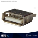 CN-100V Conector USB tipo A hembra vertical