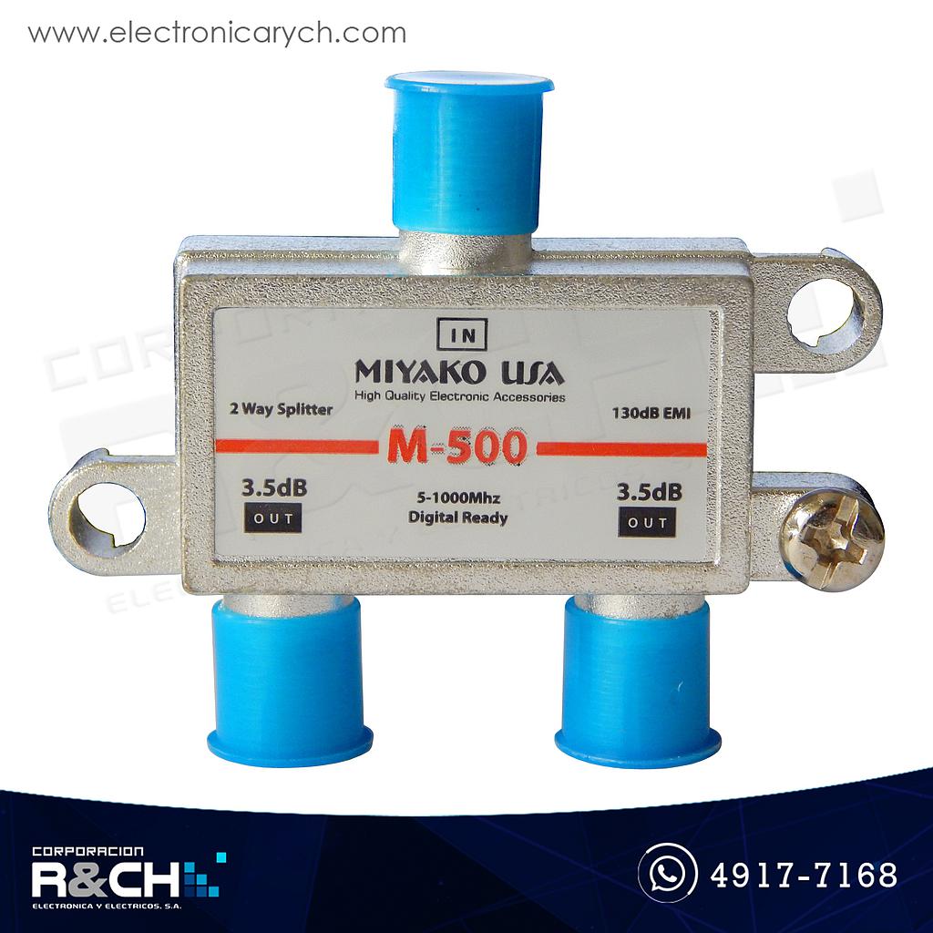 CN-M500 Conector coaxial 5-1000Mhz 1-in 2 out alta definición
