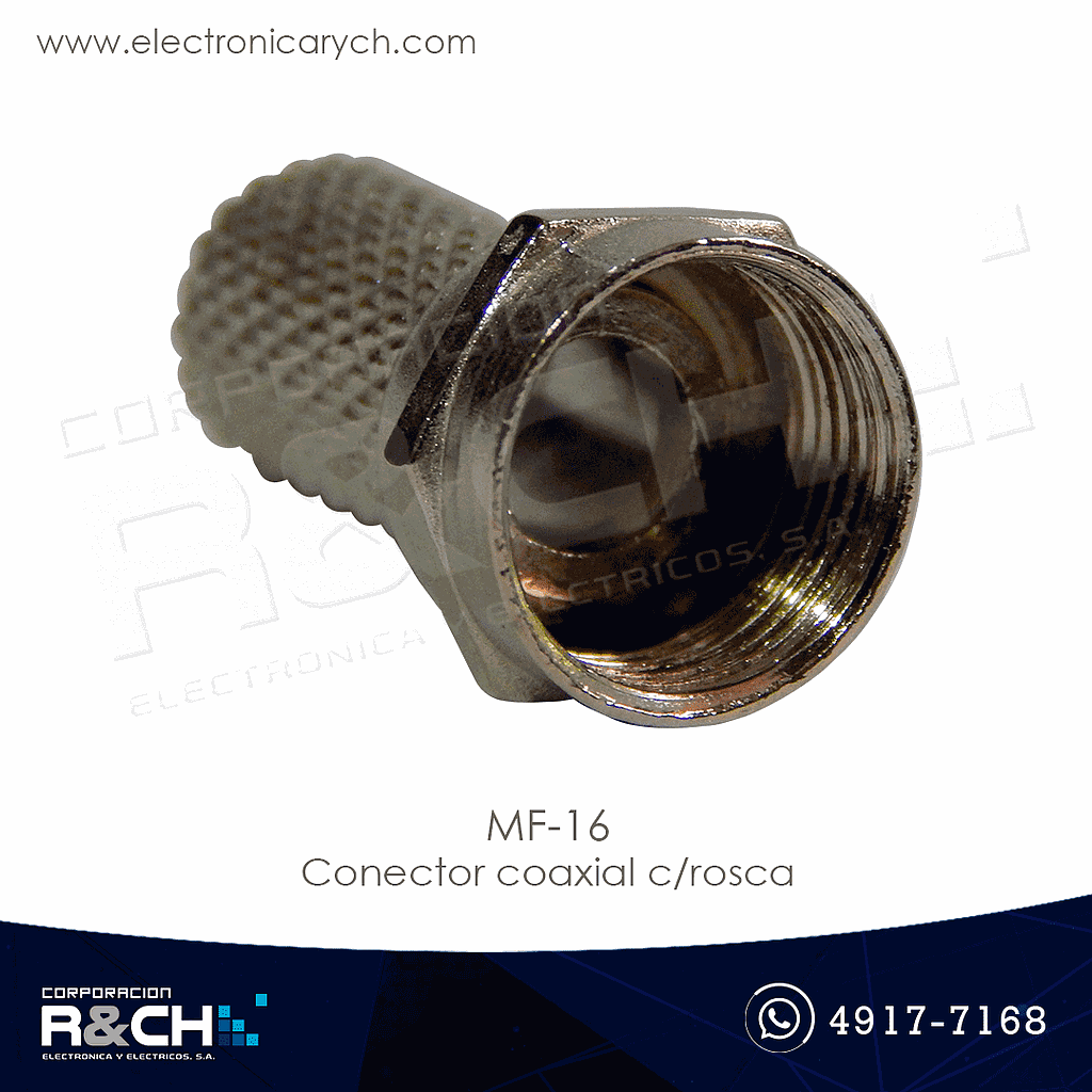 MF-16 Conector coaxial c/rosca