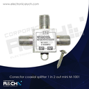 CN-CS-1/2M conector coaxial splitter 1 in 2 out mini M-1001