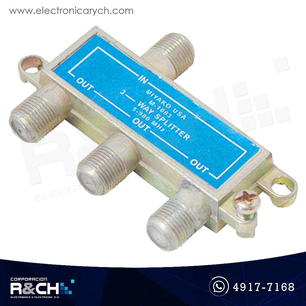 CN-CS-1/3 Conector coaxial splitter 1-in 3-out M-1003
