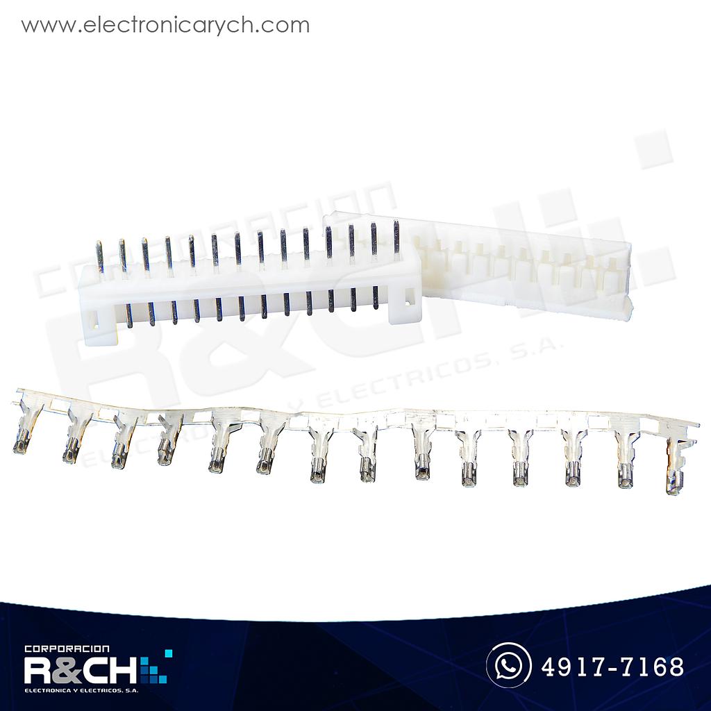 CN-PH14 Conector recto 14 pin 2mm female+male