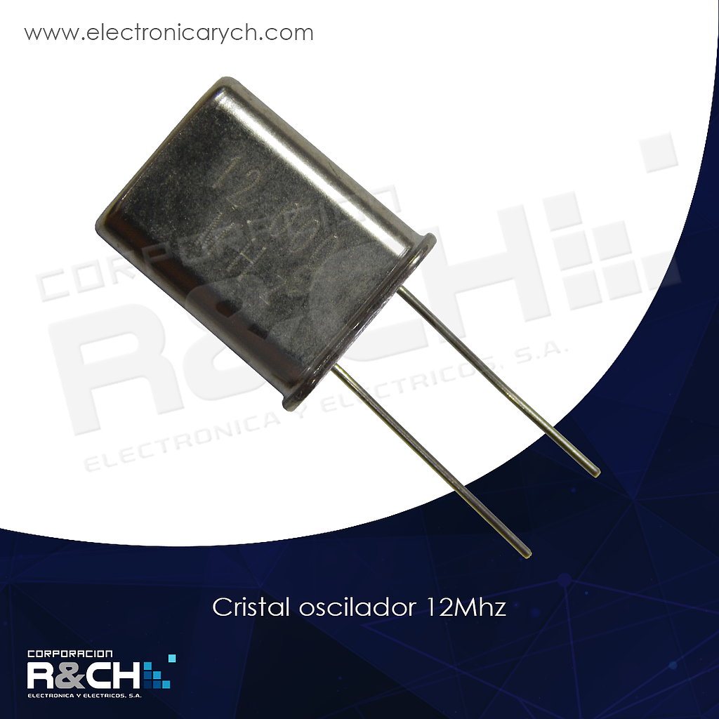 CR-12M/2 cristal oscilador 12Mhz