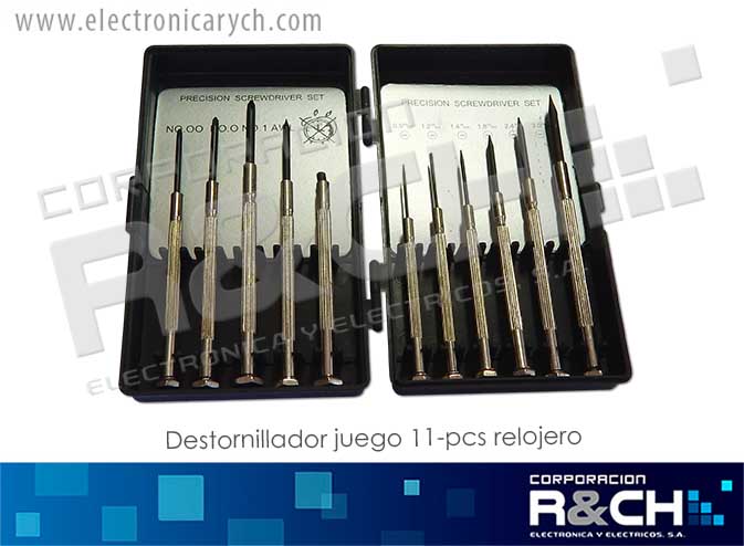 DT-M-391 destornillador juego 11-pcs relojero