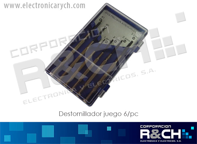 DT-M-390 Destornillador juego 6 unidades relojero