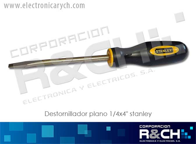 DES-PL1 destornillador plano 1/4x4" stanley