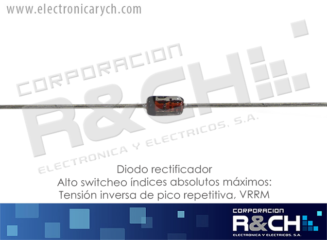 NTE519 diodo rect. Si alto switcheo 1N4148