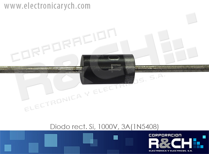 NTE5809 diodo rect. Si, 1000V, 3A(1N5408)