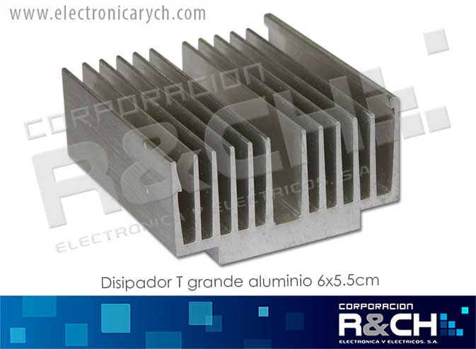 DS-TO33 disipador T grande aluminio 6x5.5cm