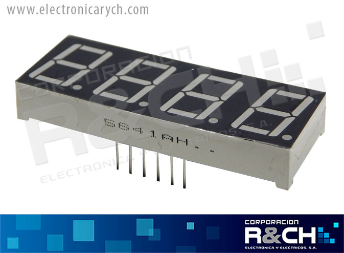 DP-4CC display 0.56" 4 digitos rojo C/Comun