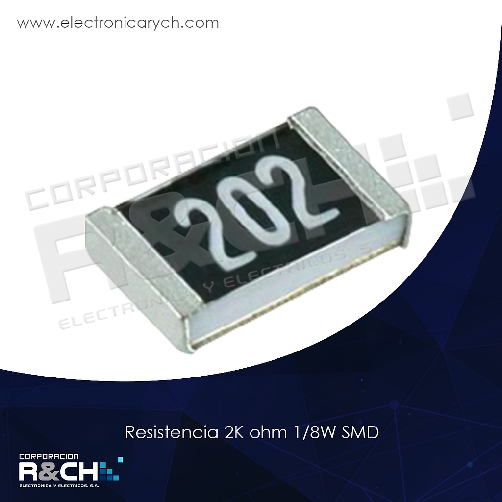 R0805-2K resistencia 2K ohm 1/8W SMD