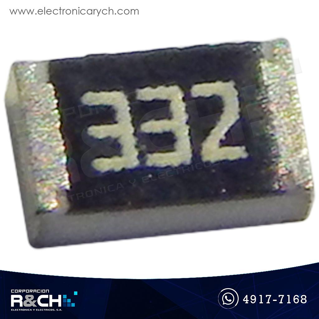 R0805-3.3K Resistencia 3.3K ohm 1/8W SMD